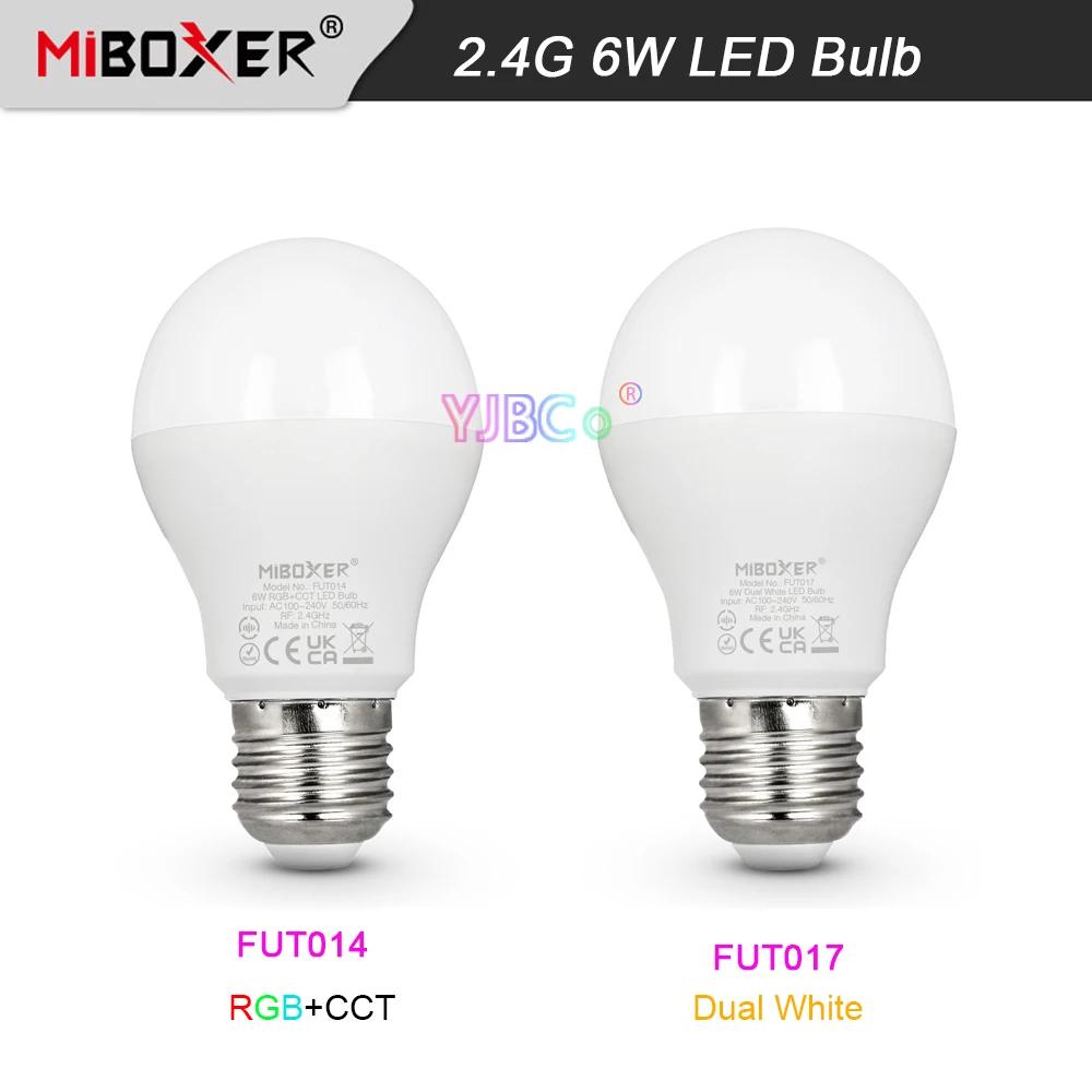 Miboxer E27 RGB + CCT LED  ǳ  CCT 6W  ȭƮ E27 Ʈ LED ƮƮ 2.4G RF  110V 220V AC